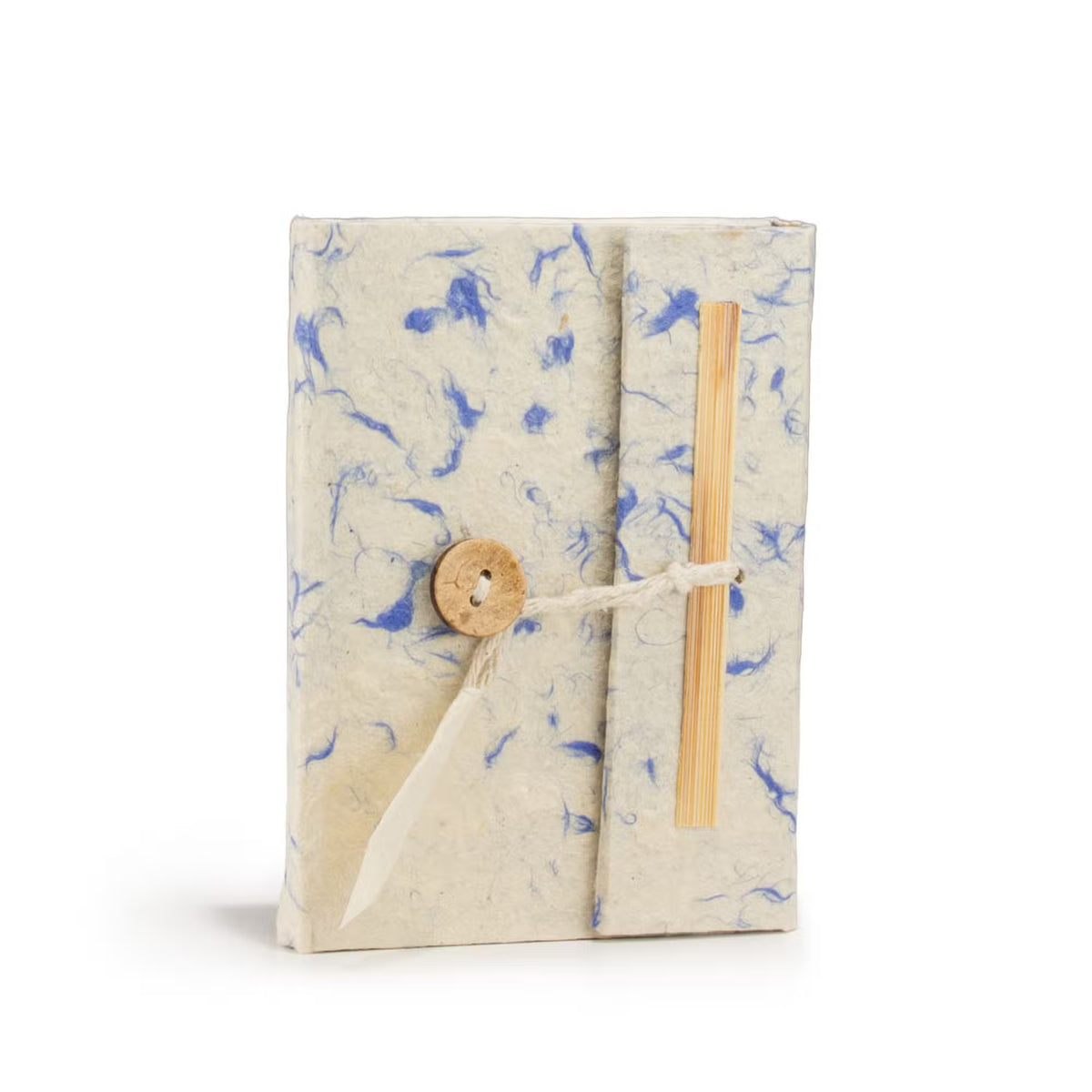 Blåtone lokta notesbog | 12 x 8 cm