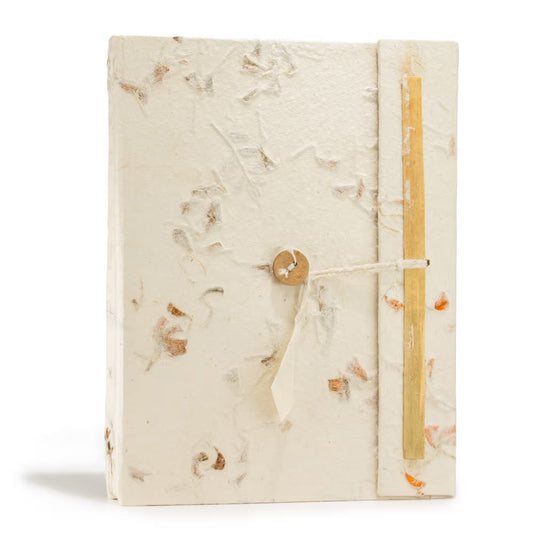 Blomster lokta notesbog | 21 x 15 cm